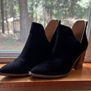 Black Suede Booties